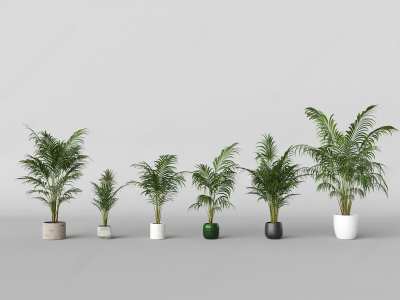 现代盆栽3D模型下载